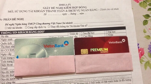 Thẻ ATM Vật lý sau khi được phát hành